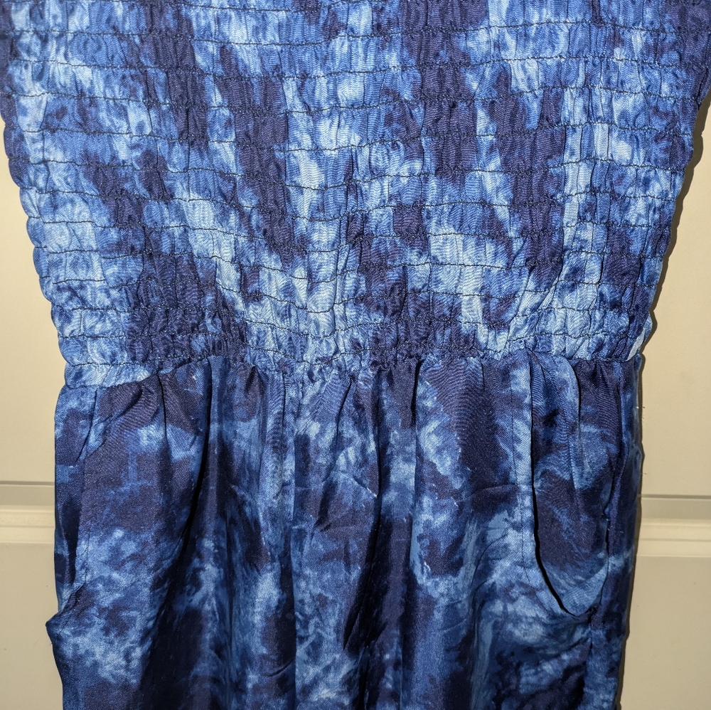 Derek Heart Blue Tie-Dye Women's One Piece Pant Suit - Picture 5 of 5